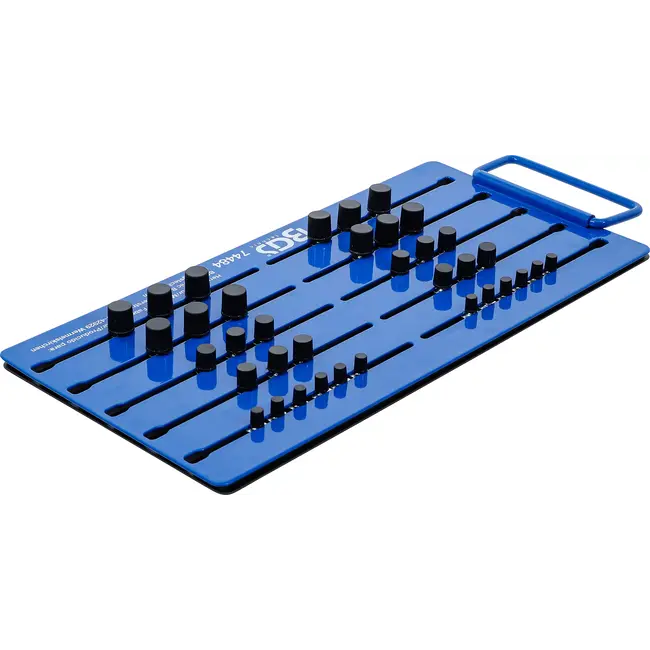 BGS Magnetisch opbergbord - met buitenvierkant - voor 36 dopsleutels - 1/4" / 3/8" / 1/2"
