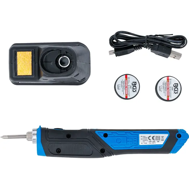 BGS Accu soldeerbout - 8 W - met oplaadstation