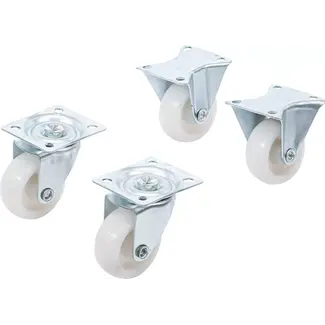 BGS Zwenk-/bokwielenset - 40 mm - 4 delig