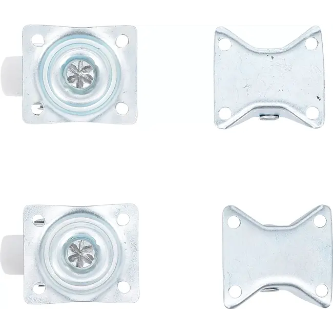 BGS Zwenk-/bokwielenset - 40 mm - 4 delig