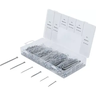 BGS technic Splitpen assortiment - roestvrij staal - Ø 1,6 - 4,0 mm - 555 delig