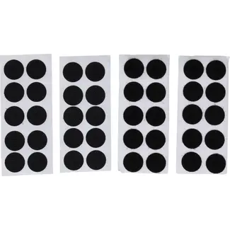BGS Klitpunten - zelfklevend - zwart - 40 delig
