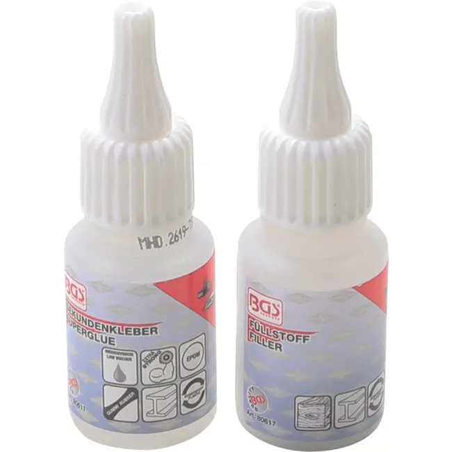 BGS Lijmreparatieset - 2C lasnaad - industrielijm 20 g / granulaat 20 g