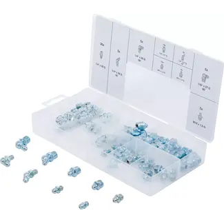 BGS Assortiment smeernippels - metrisch / inches - 70 delig