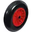 BGS Kruiwagenwiel - PU, rood/zwart - 400 mm