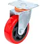BGS Zwenkwiel - rood/zwart - Ø 100 mm