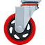 BGS Zwenkwiel - rood/zwart - Ø 100 mm