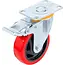 BGS Zwenkwiel met rem - rood/zwart - Ø 100 mm