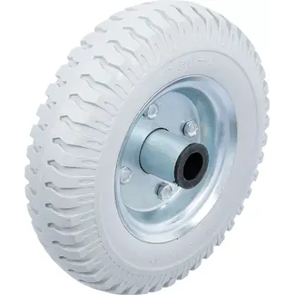BGS Wiel voor steekwagen / kar - PU, grijs - 220 mm