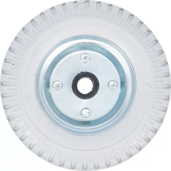 BGS Wiel voor steekwagen / kar - PU, grijs - 220 mm