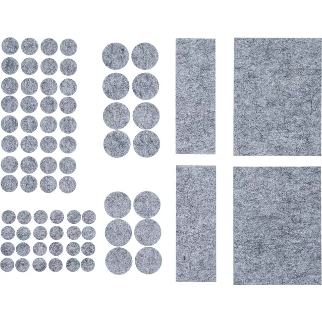 BGS Viltglijderset - grijs gemêleerd - 80 delig