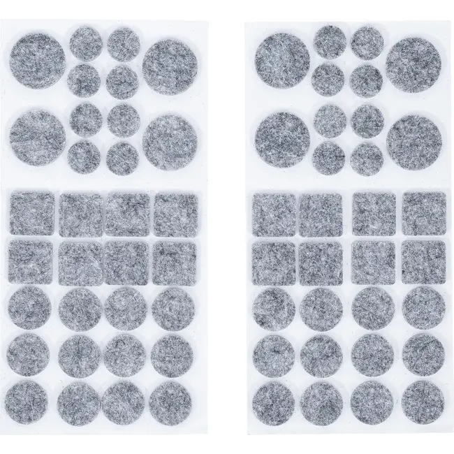 BGS Viltglijderset - grijs gemêleerd - 64 delig