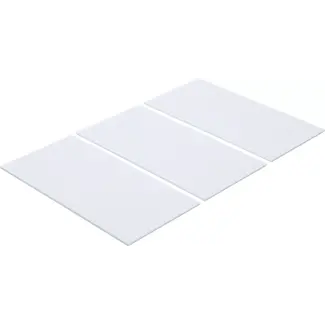 BGS Do it yourself Viltglijder - platen - wit - 100 x 200 mm - 3 delig