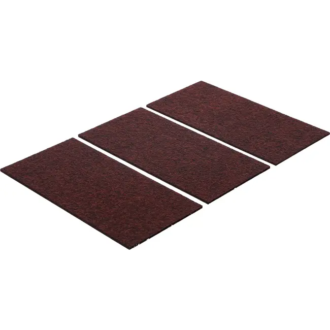 BGS Viltglijder - platen - bruin - 100 x 200 mm - 3 delig