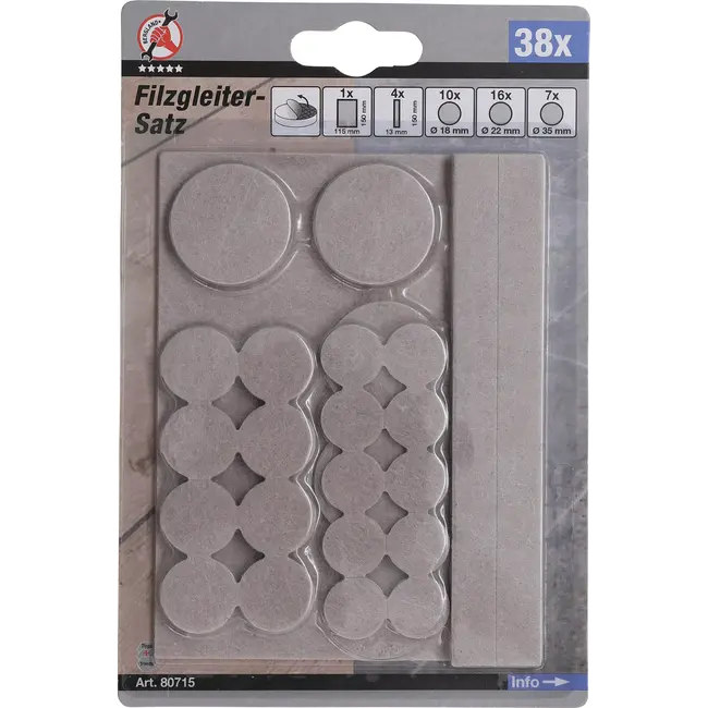 BGS Viltglijderset - beige - 38 delig