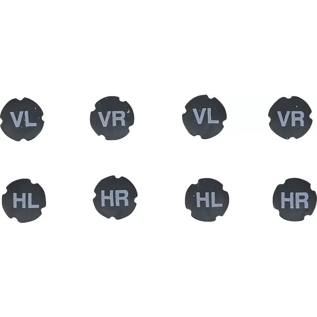 BGS Set kunststof-ventieldoppen - voor markering van de banden - 8 delig