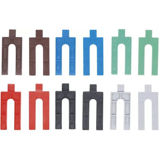 BGS Kunststof stelplaatjes - 24 delig