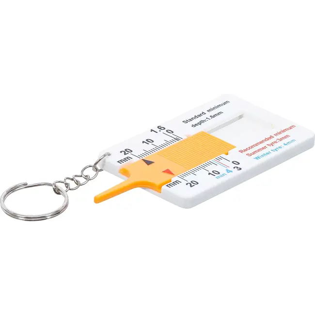BGS Profieldieptemeter - met sleutelhanger - 0 - 20 mm