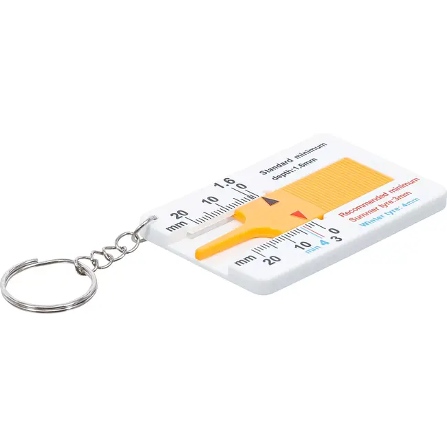 BGS Profieldieptemeter - met sleutelhanger - 0 - 20 mm