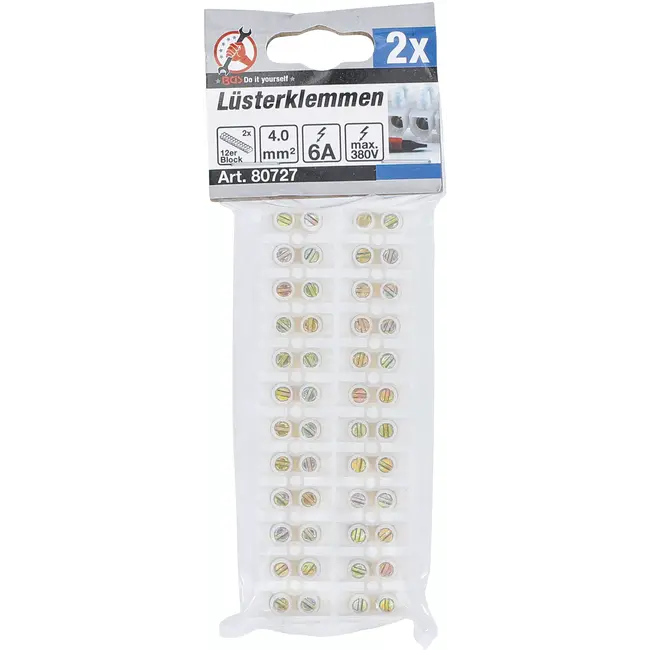 BGS Kroonstenen - 4,0 mm² - 6 amp.- 2 stuks - blok van 12