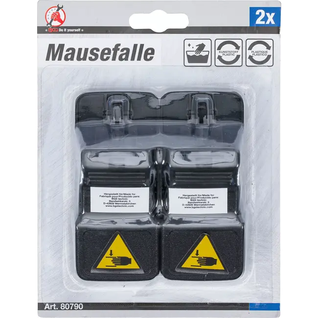 BGS Muizenval - kunststof - 2 delig