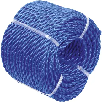 BGS Do it yourself Kunststof touw / algemeen gebruik - 4 mm x 20 m - blauw