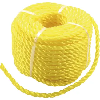 BGS Do it yourself Kunststof touw / algemeen gebruik - 6 mm x 20 m - geel