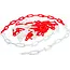 BGS Versperringsketting - rood - wit - Kunststof - 5 meter