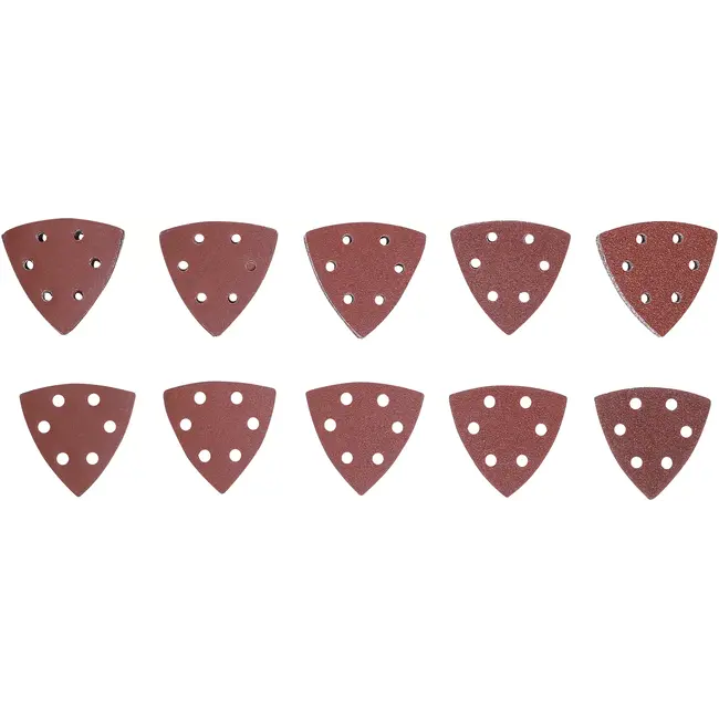 BGS Schuurbladenset delta - 95 x 95 mm - K 40 t/m 180 - 50 delig