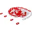BGS Versperringsketting - rood / wit - 4 karabijnhaken - kunststof - 7,5 m