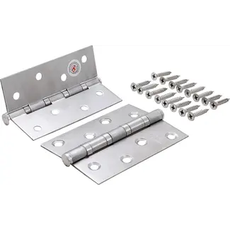 BGS Do it yourself Scharnierset - RVS - 100 x 40 mm - 2 delig
