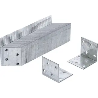BGS Do it yourself Hoekverbinder - 40 x 40 x 40 x 2 mm - 50 stuks