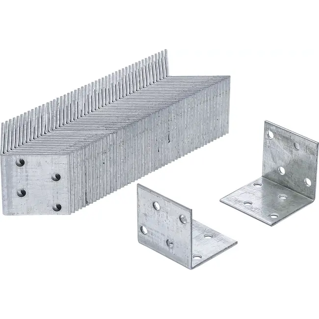 BGS Hoekverbinder - 40 x 40 x 40 x 2 mm - 50 stuks