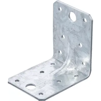BGS Do it yourself Hoekverbinder met versterking - 70 x 70 x 55 x 2,5 mm - 25 stuks