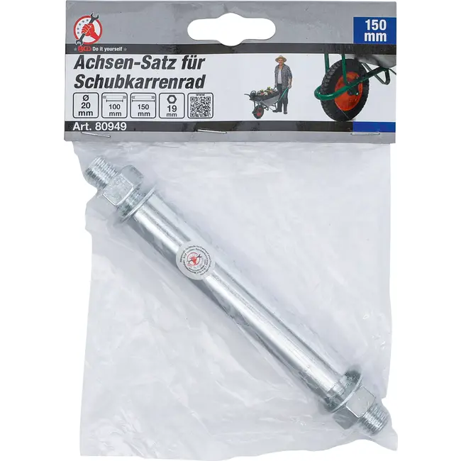 BGS Asset voor Kruiwagenwiel - Ø 20 mm