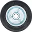 BGS Vol rubberen wiel - stalen velg - 100 mm