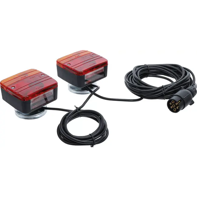 BGS Aanhanger achterlichtset magnetisch - 2 delig