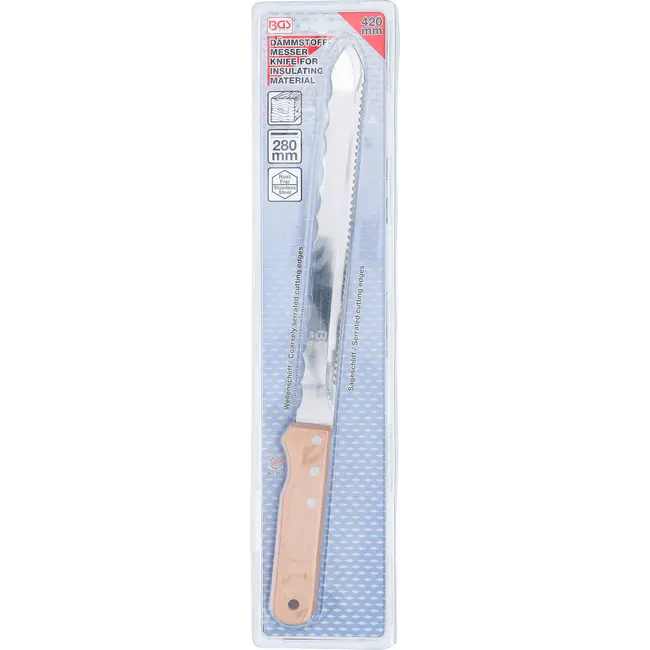 BGS Isolatiemes - 420 mm - Houten handgreep