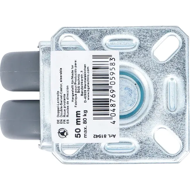 BGS Dubbel zwenkwiel - Ø 50 mm