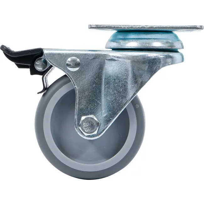 BGS Dubbel zwenkwiel - met rem - Ø 75 mm