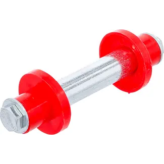 BGS Asset voor kruiwagenwiel - 128 mm - Ø 20 mm - met 2 afstandshulzen