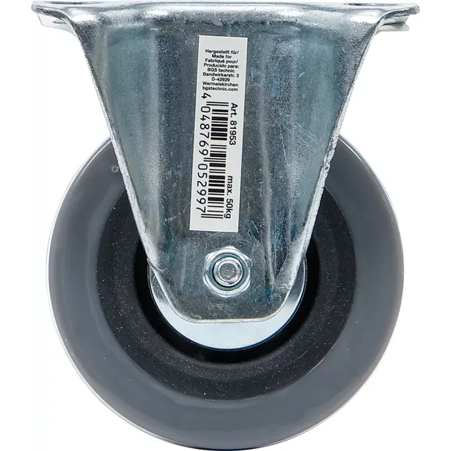 BGS Bokwiel - met schroefplaat - Ø 75 mm