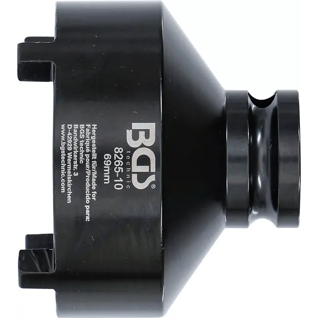 BGS Kroonmoersleutel - buiten - 69 mm - KM8