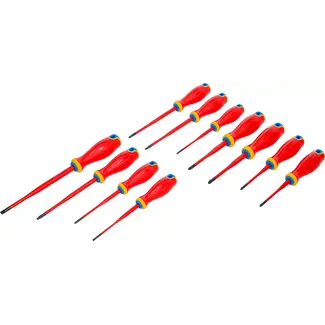 BGS technic VDE schroevendraaierset - extra dunne punt - 11 delig