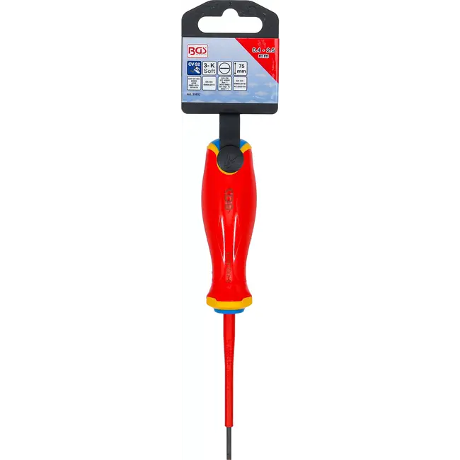 BGS VDE schroevendraaier - extra dunne punt - sleufkop, 2,5 mm