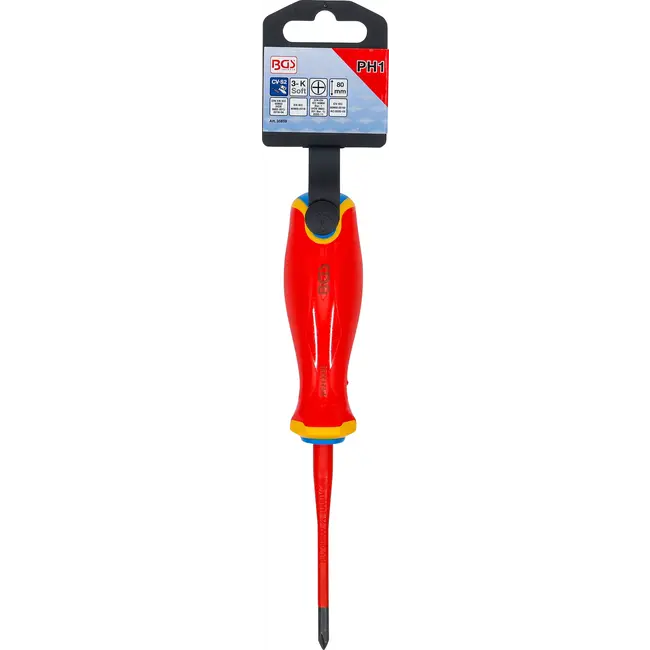 BGS VDE schroevendraaier - extra dunne punt - kruiskop PH1