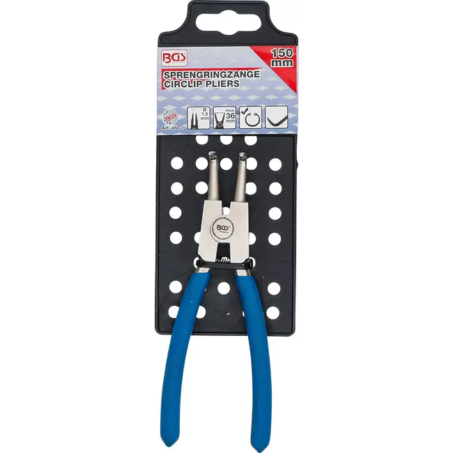 BGS Borgringtang - gebogen - voor buitenringen - 150 mm