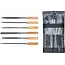 BGS Sleutlvijlen-set - houten heft - 100 mm - 6 delig