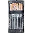 BGS Sleutlvijlen-set - houten heft - 100 mm - 6 delig