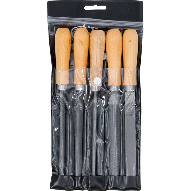 BGS Vijlen-set - houten heft - 150 mm - 5 delig